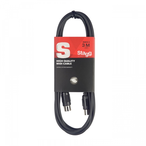 Stagg MIDI-MIDI 3 Metre Cable (SMD3)