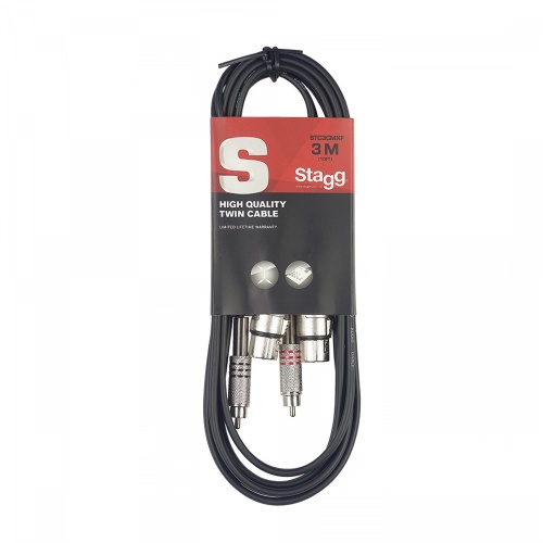 Stagg RCAm - XLRf 3 Metre Audio Cable (STC3CMXF)