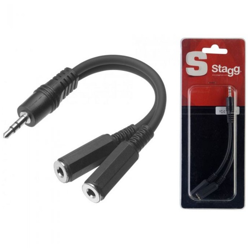 Stagg Splitter Cable For DJ's -  Stereo To Mono