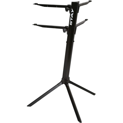 Stay 2-Tier Slim Keyboard Stand Curved Top (Black)