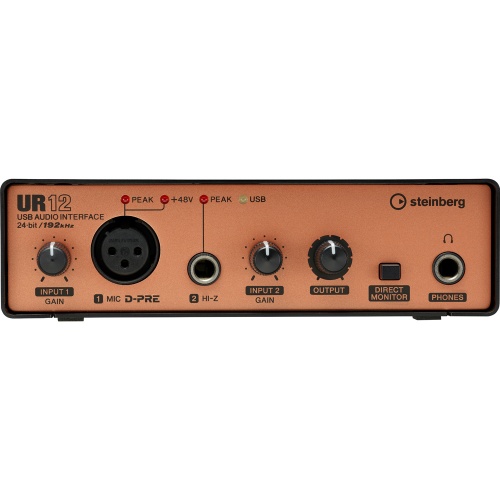 Steinberg UR12 (Black) 2x2 USB-2 Audio Interface For PC/Mac/iOS