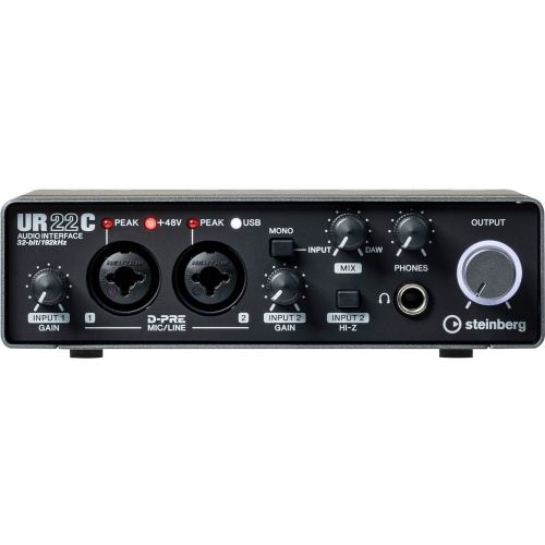 Steinberg UR22C, 2x2 USB-3 Audio Interface For PC/Mac/iOS With MIDI (B-Stock)