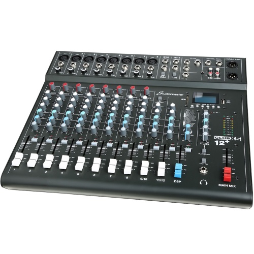 Studiomaster Club XS 12+, 10-Channel USB Mixer with Effects & Bluetooth