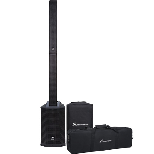 Studiomaster Direct 101MX Active Bluetooth Column Speaker System + Bags