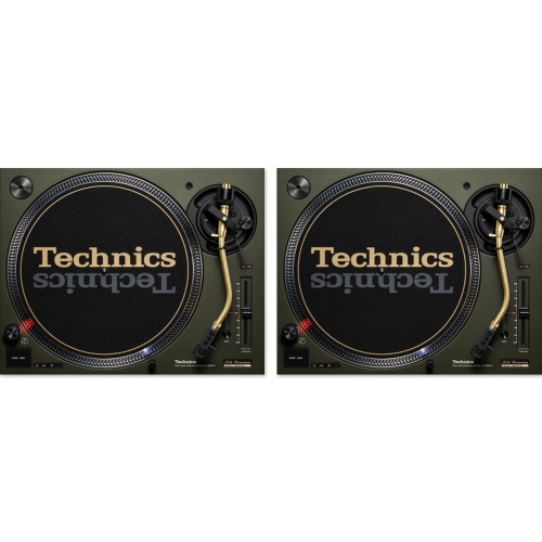 Technics SL-1200 MK7 DJ Turntable 50th Anniversary Limited Edition, Green (Pair)