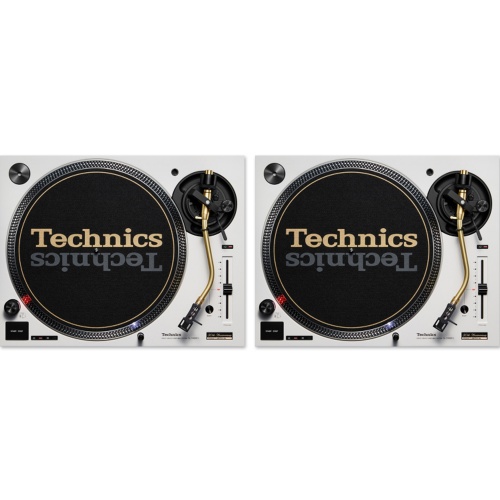 Technics SL-1200 MK7 DJ Turntable 50th Anniversary Limited Edition, White (Pair)