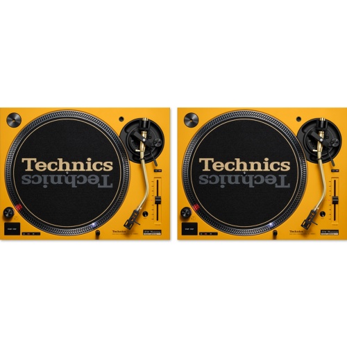 Technics SL-1200 MK7 DJ Turntable 50th Anniversary Limited Edition, Yellow (Pair)