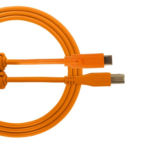 UDG USB-C to USB-B Straight Cable, Orange 1.5 Metre