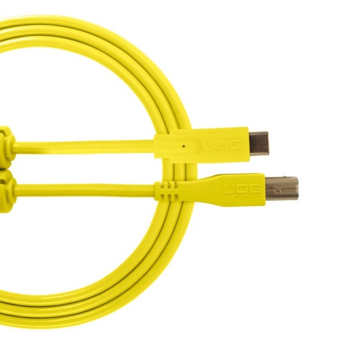 UDG USB-C to USB-B Straight Cable, Yellow 1.5 Metre
