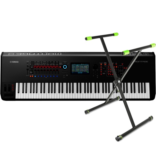 Yamaha Montage-8, Weighted Piano Action, 88-Key + Keyboard Stand