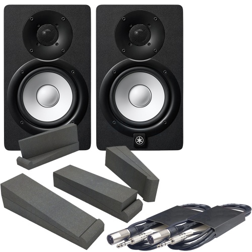 Yamaha HS5-MP Matched Pair Studio Monitors, Iso Pads & Leads Bundle